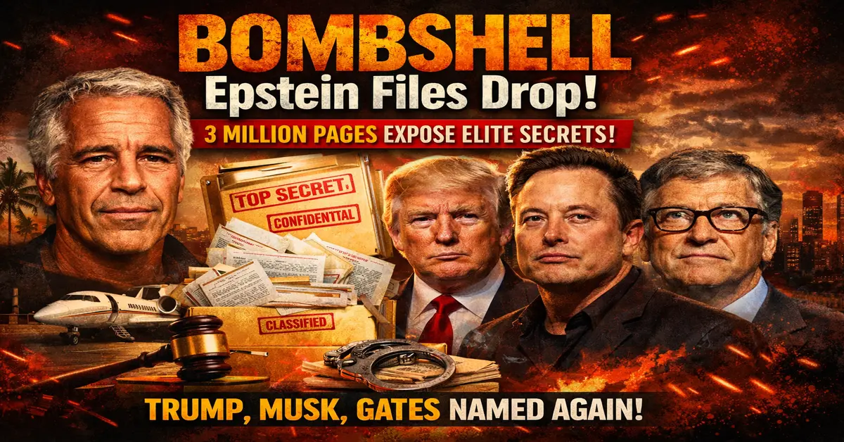 Bombshell Epstein files reveal 3 million pages exposing elite secrets with Trump Musk and Gates named again