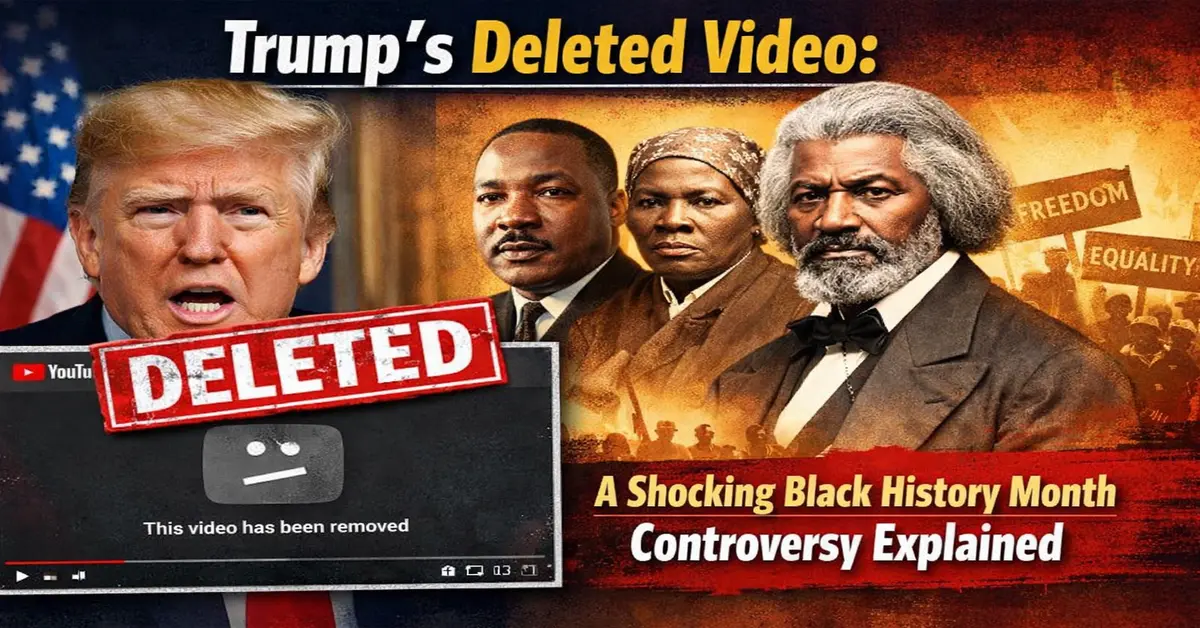 Trump deleted video controversy during Black History Month featuring civil rights leaders and protest imagery